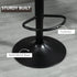 Bar Stools Set of 2, Swivel Counter Height Barstools with Back, Adjustable Bar Chairs, Breakfast Dining Stools for Kitchen Island Counter with Adjustable Steel Footrest & Base, Brown 5