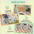 Monkey Design Kids Play Tunnel for Crawl and Climb, for 3-6 Years, Brown