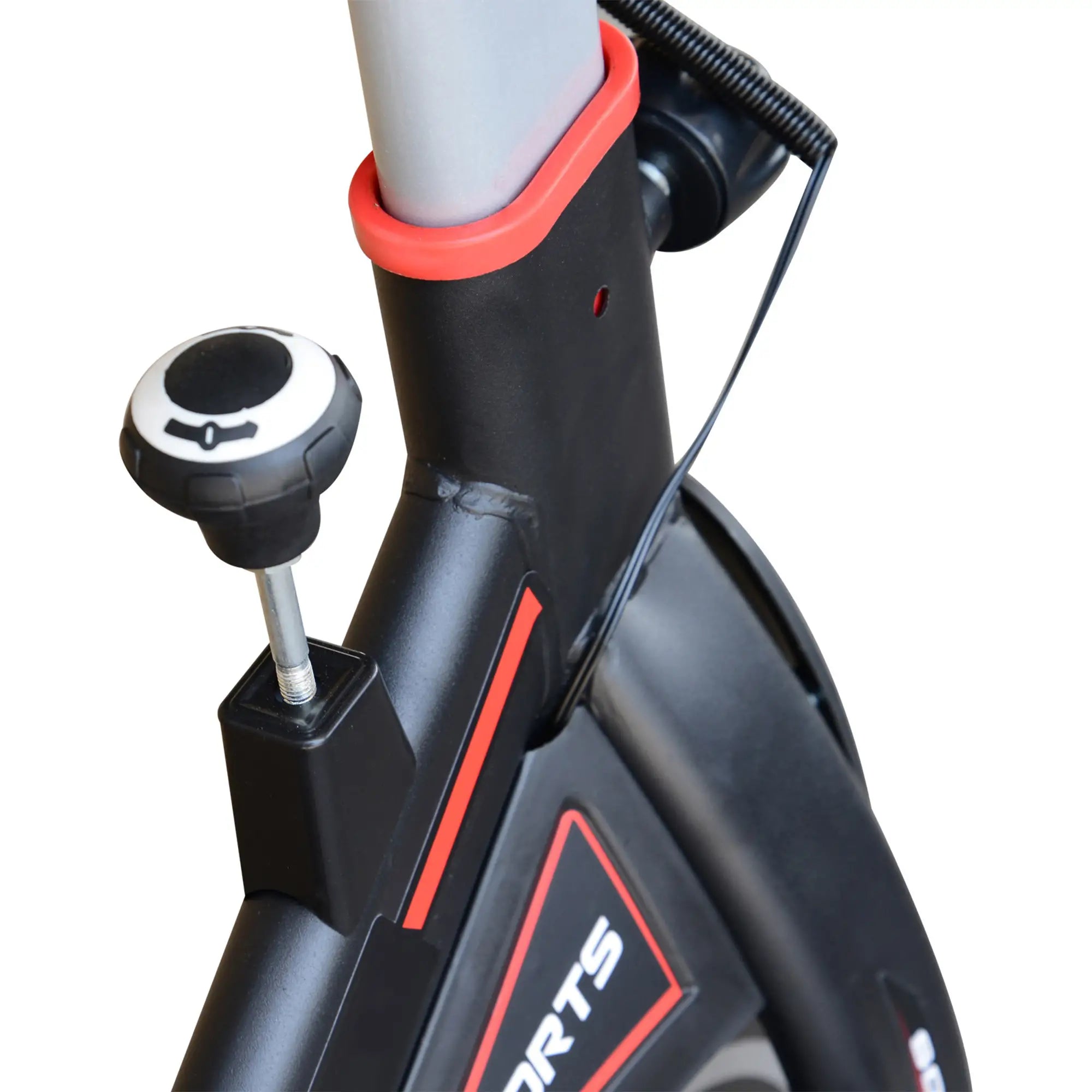 Exercise Bike, Indoor Cycling, with LCD Display, Heart Rate, Sensor - Black