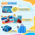 4 in 1 Kids Bouncy Castle Extra Large Double Slides & Trampoline Design Inflatable House Pool Climbing Wall with Blower Carrybag for Kids Age 3-8, 3.8 x 3.7 x 2.3m