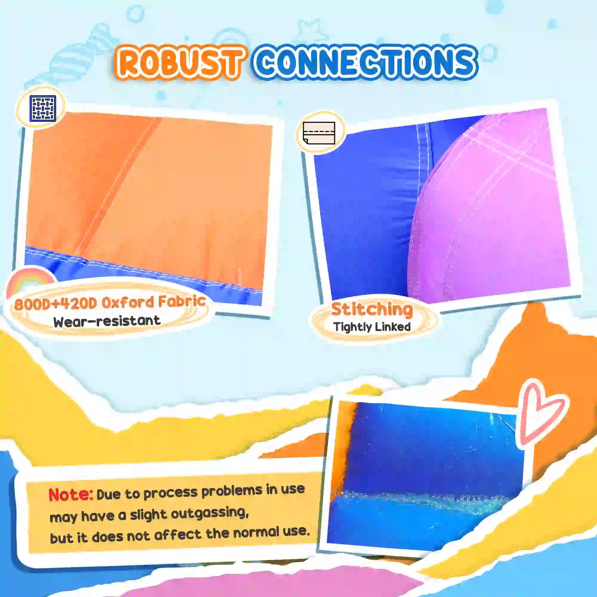 Kids Bounce Castle Inflatable House with Trampoline Pool Climbing Wall with Inflator Carrybag, 2.8 x 1.7 x 1.55m