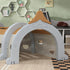 Monkey Design Kids Play Tunnel for Crawl and Climb, for 3-6 Years, Brown
