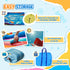 4 in 1 Kids Bouncy Castle Large Sailboat Style Inflatable House Slide Trampoline Water Pool Climbing Wall with Blower Carrybag for Kids Age 3-8, 2.65 x 2.6 x 2m