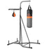 Freestanding Boxing Punch Bag & Speed ball Station, for Home Gym, Grey