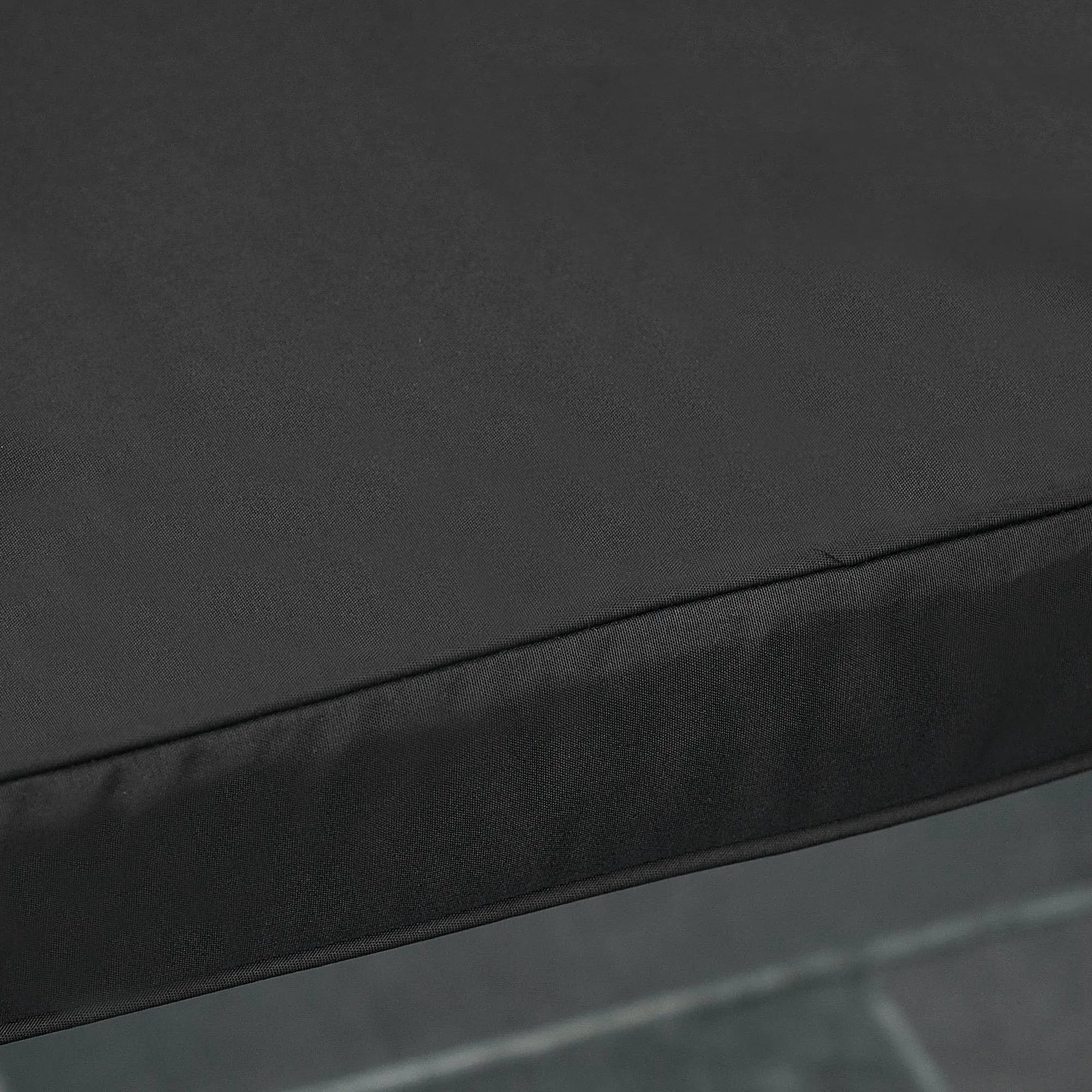 Garden Bench Cushion 2 Seater Loveseat Seat Pad for Patio Swing Furniture for Indoor & Outdoor Use, 120 x 50 x 8 cm, Black