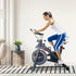 Exercise Bike, Indoor Cycling, with LCD Display, Heart Rate, Sensor - Black