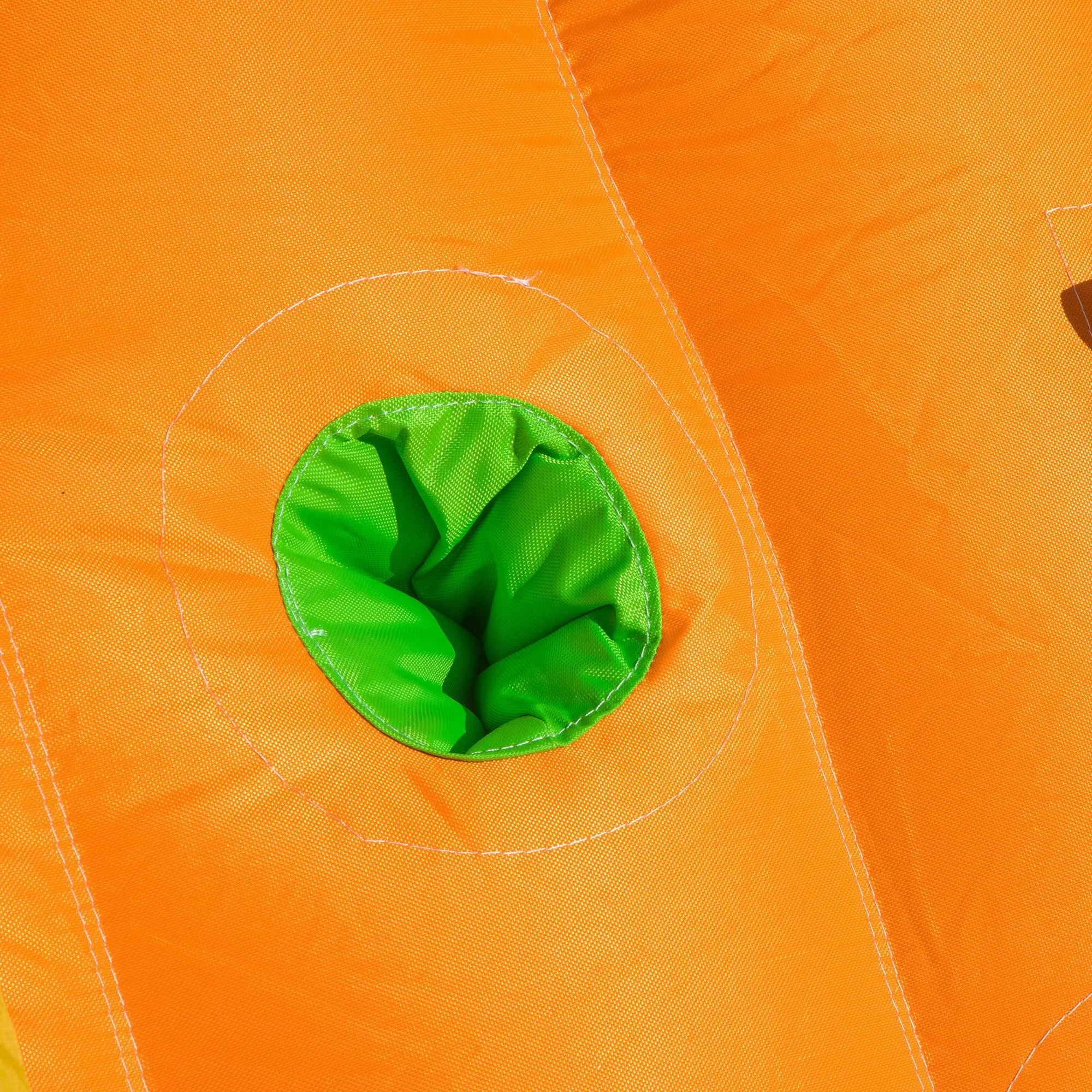 5 in 1 Kids Bouncy Castle Large Crocodile Style Inflatable House Slide Basket Water Pool Gun Climbing Wall with Blower Carrybag for Kids Age 3-8, 3.85 x 2.85 x 2.25m