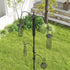 Bird Feeding Station Kit, Wild Bird Feeder Pole with 6 Hooks, 4 Hanging Feeders for Peanuts, Seed, Fat Balls, for Garden, Outdoor, Black