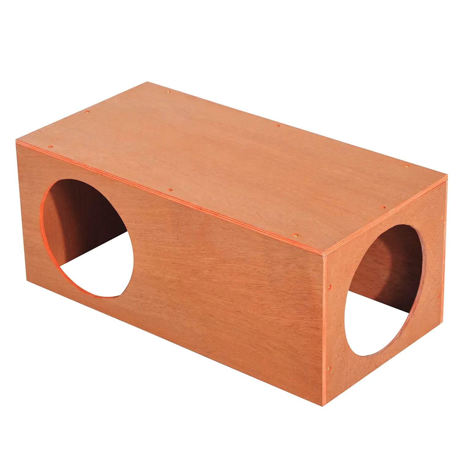Outdoor Rabbit Hideaway Shelter Indoor Cat Tunnel Garden Kitty Box House Pet Home Run Play Cage Waterproof 60Lx30Wx25H(cm)