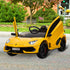 Lamborghini Aventador Licensed 12V Kids Electric Ride On Car Racing Car Toy with Parental Remote Control Battery-powered 2 Motors Music Lights for 3-8 Years Old Yellow 4.9