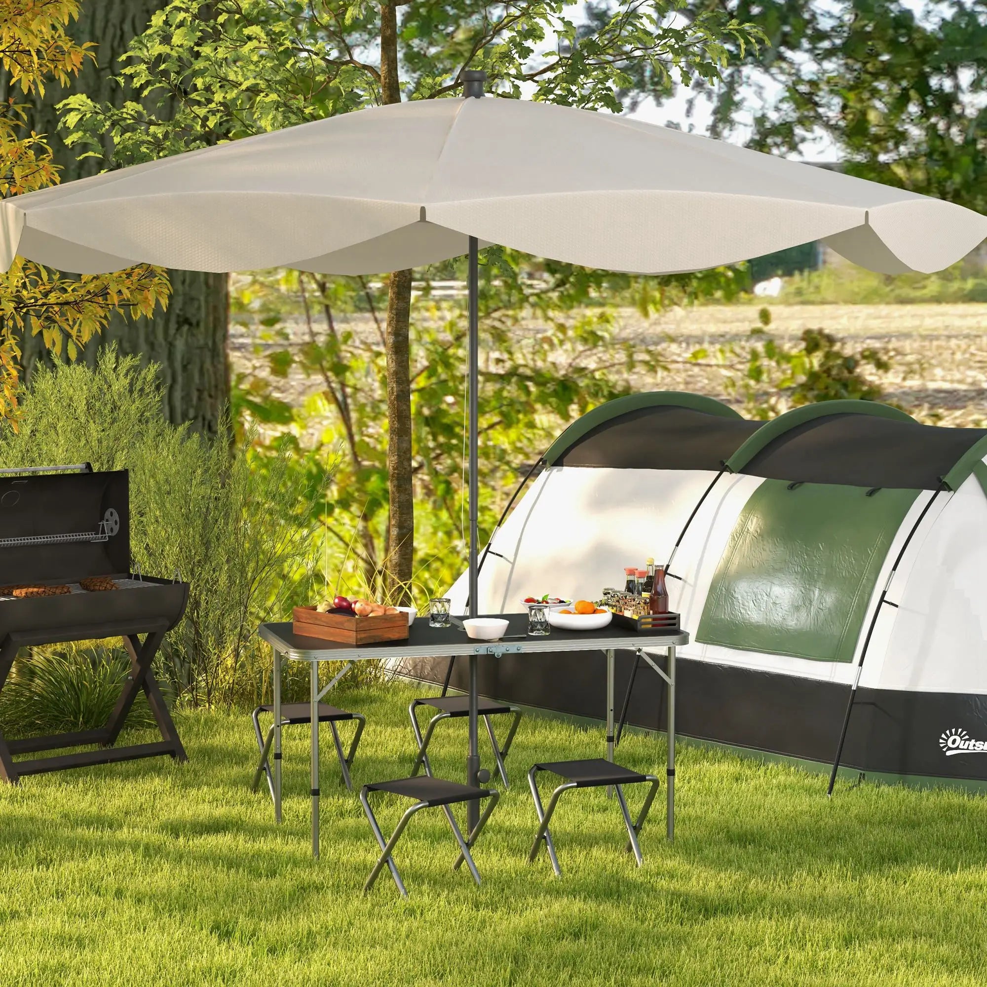 Four-Person Foldable Aluminium Picnic Set