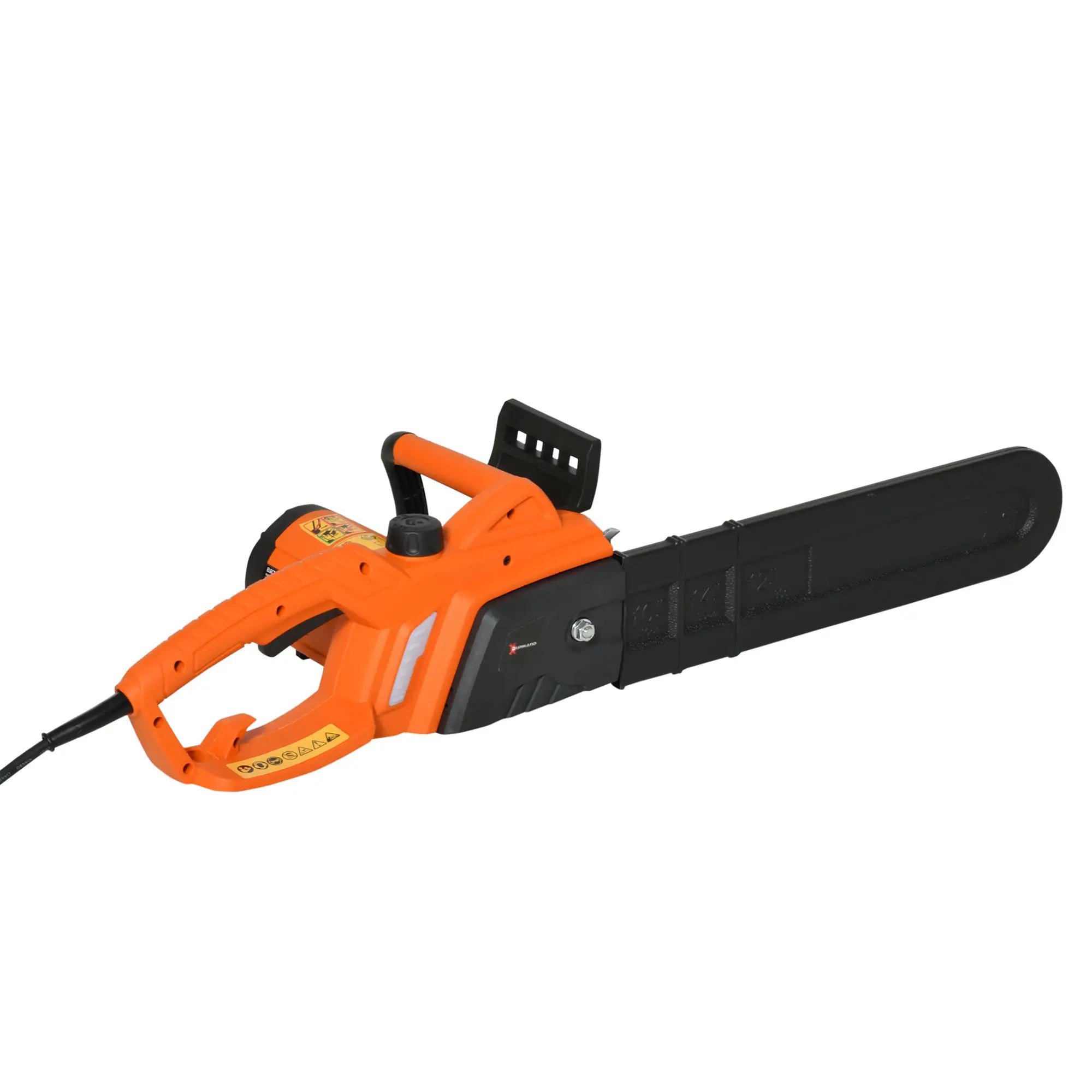 Aluminium Electric Chainsaw with Double Brake Protection and Blade Cover, 2000 W, 40 cm, for Wood, Trees and Branches, Orange