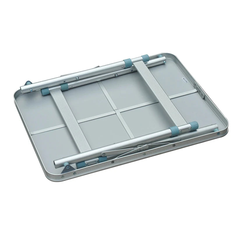 Patio Foldable Picnic Table-Silver