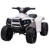 6V Kids Electric Ride on Car, ATV Toy, Quad Bike with Headlights, Horn, for Toddlers 18-36 Months White