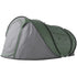 4 Person Pop-up Camping Tent Family Tent with Ground Sheet, 4 Windows and Portable Carry Bag for Beach Outdoor Trip, Dark Green