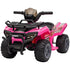 6V Kids Electric Ride on Car Toddlers Quad Bike All Terrain Vehicle Toy With Music for 18-36 months Pink