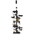 Floor-to-Ceiling Cat Tree for Indoor Cats, 240-260cm Adjustable Cat Tree - White Bargain Clearance Centre