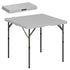 34/74cm Folding Camping Table, with Handle - Grey