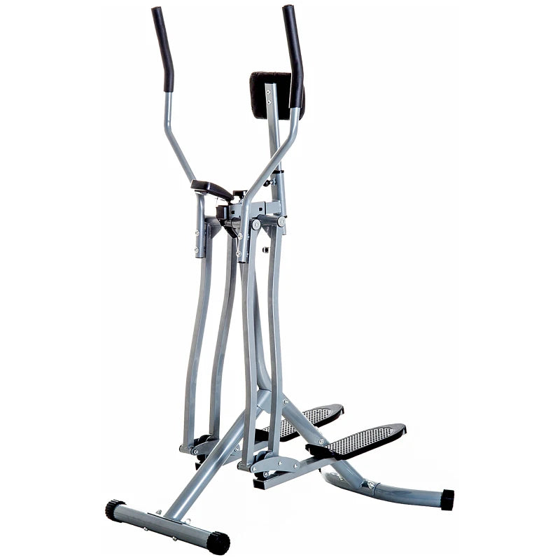 Air Walker Glider, Cross Trainer Fitness Machine, with LCD, for Home Gym, Grey