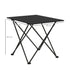 Folding Camping Table, Lightweight Metal Picnic Table with Carry Bag, Foldable Table for Outdoor Camping, Picnic, Hiking, BBQ, Fishing, Black