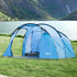 2 Room Tent with Vestibule, Weather-Resistant Camping Tent with Air Vents for Fishing Hiking, Sky Blue