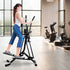 Air Walker Glider, Cross Trainer Fitness Machine, with LCD, for Home Gym, Black