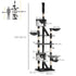 Floor-to-Ceiling Cat Tree for Indoor Cats, 240-260cm Adjustable Cat Tree - White Bargain Clearance Centre