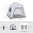 4 Person Automatic Camping Tent, Outdoor Pop Up Tent, Portable Backpacking Dome Shelter, Light Grey