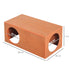 Outdoor Rabbit Hideaway Shelter Indoor Cat Tunnel Garden Kitty Box House Pet Home Run Play Cage Waterproof 60Lx30Wx25H(cm)