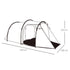2-3 Man Tunnel Tent with Vestibule, Weather-Resistant Camping Tent with Air Vents for Fishing Hiking, Light Blue & Grey