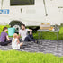 34/74cm Folding Camping Table, with Handle - Grey