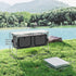 4ft Folding Camping Cupboard Kitchen, Height Adjustable Aluminium Camping Table with Storage, Lightweight Picnic Table for Outdoor Garden BBQ Party