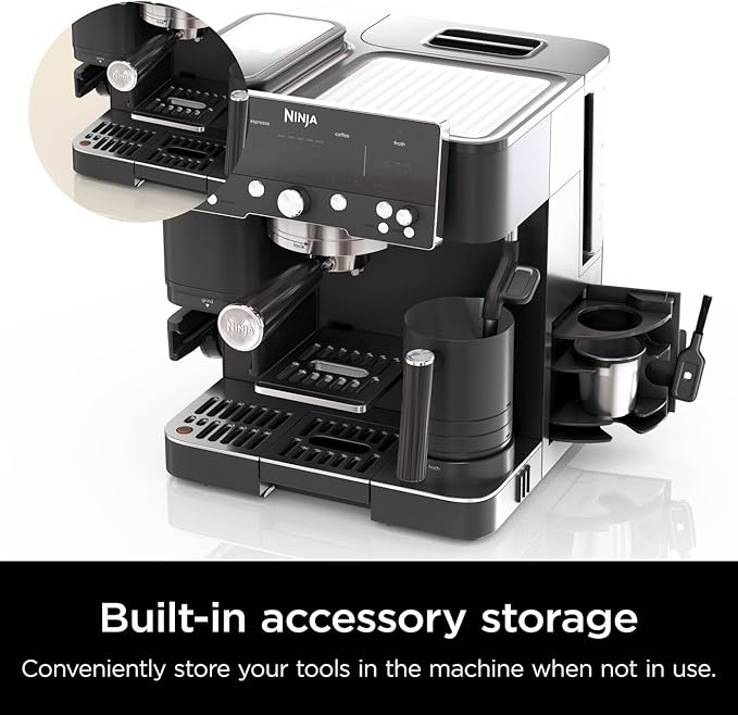 **£5 RAFFLE Ninja Luxe Premier 3-in-1 Coffee Machine, Latte, Cappuccino, Cold Brew & Espresso Maker With Built in Bean Grinder & Milk Frother