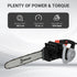 1600W Electric Chainsaw with Double Brake, Tool-Free Chain Tensioning and 16inch Guide Bar and Chain, Power Saw to Cut Wood, Auto Chain Lubrication
