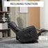 Riser and Recliner Chair for the Elderly, PU Leather Upholstered Lift Chair for Living Room with Remote Control, Side Pockets, Charcoal Grey