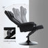 Reclining Chair and Stool Set, Recliner Chair with Headrest, Gaming Chair with Lumbar Support, Pedestal Base for Home Office, Grey Bargain Clearance Centre