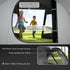 3-4 Man Tunnel Tent, Two Room Camping Tent with Windows, Portable Carry Bag, for Fishing, Hiking, Sports, Festival - Black