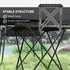 Folding Camping Table, Lightweight Metal Picnic Table with Carry Bag, Foldable Table for Outdoor Camping, Picnic, Hiking, BBQ, Fishing, Black