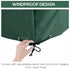 Garden Furniture Cover Waterproof, Anti-UV 600D Heavy Duty Oxford Fabric Patio Furniture Cover for Rectangular Sofa Table Set, Green, 245 x 165 x 55 cm