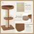 91cm Cat Tower Scratching Posts Cat Tree for Indoor Cats Kitten Activity Centre Brown