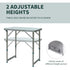 Patio Foldable Picnic Table-Silver