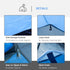 2 Room Tent with Vestibule, Weather-Resistant Camping Tent with Air Vents for Fishing Hiking, Sky Blue