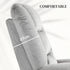 Velvet-Feel Electric Lift-and-Recline Massage Armchair, with Remote - Grey