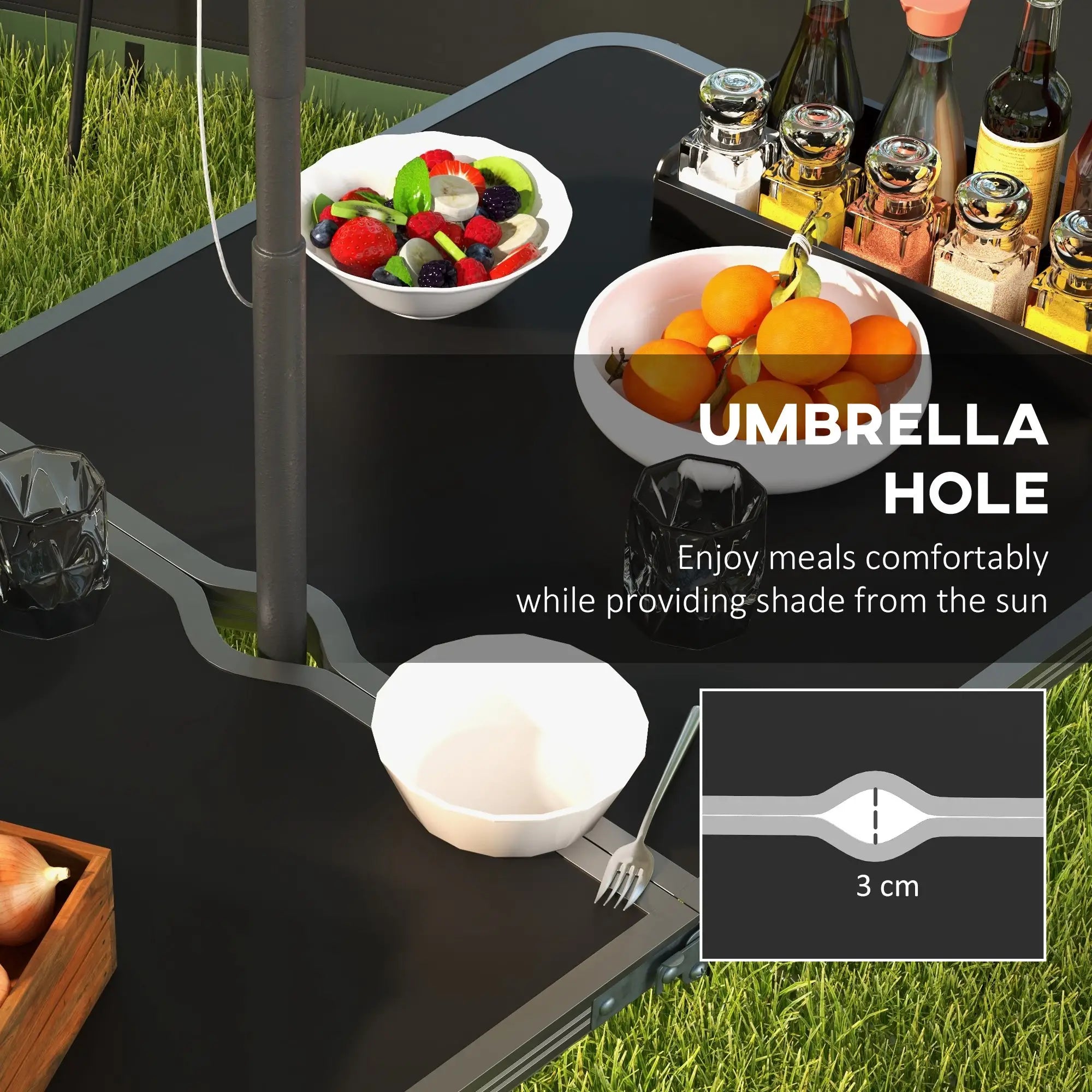 Four-Person Foldable Aluminium Picnic Set