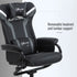 Reclining Chair and Stool Set, Recliner Chair with Headrest, Gaming Chair with Lumbar Support, Pedestal Base for Home Office, Grey Bargain Clearance Centre
