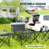 Four-Piece Portable Picnic Table Set - Grey