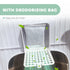 Cat Litter Box with Lid, Scoop, Deodorisation Bags, Top Entry