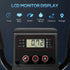 Elliptical Cross Trainer, Home Cardio Workout Machine with Eight Level Magnetic Resistance, LCD Monitor, Heart Rate Sensor, Two Wheels