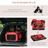 Foldable Pet Carrier for Small and Miniature Dogs, Portable Cat Carrier Soft Side Pet Travel Crate with Removable Mat, Storage Bags, Breathable Mesh Window 60 x 42 x 42cm - Red