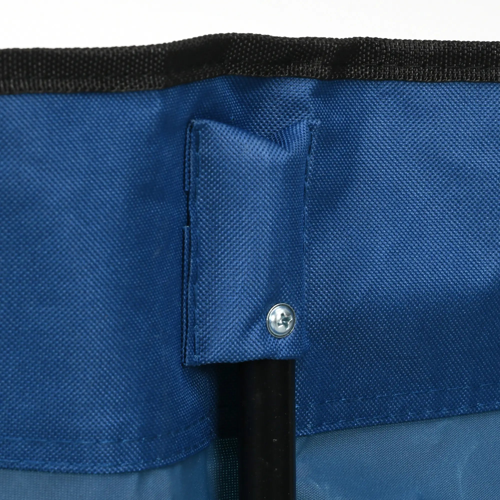 6 Seater Folding Camping Chair with Cup Holder & Carry Bag - Blue